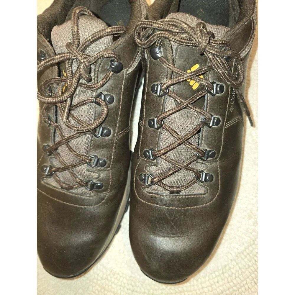 Columbia BM1729-231 Waterproof Leather Hiking Shoes Men’s 17 Omni-Grip Brown EUR
